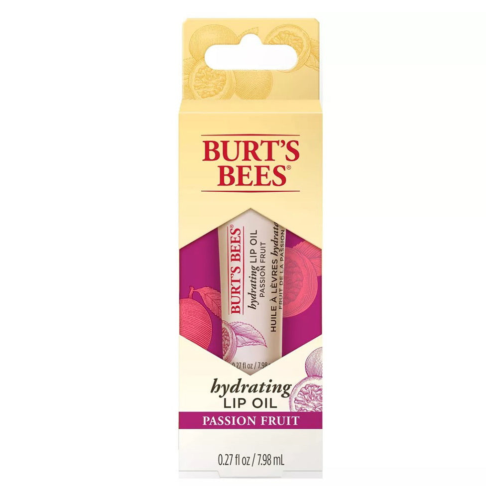 Burts Bees Hydrating Lip Oil Passion Fruit Infused Moisture Therapy 0.27Oz (7.98ml)