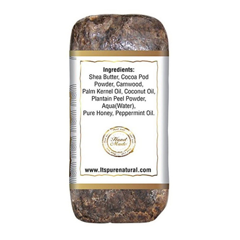 Its Pure Natural African Black Soap Coconut Oil, 5 Oz