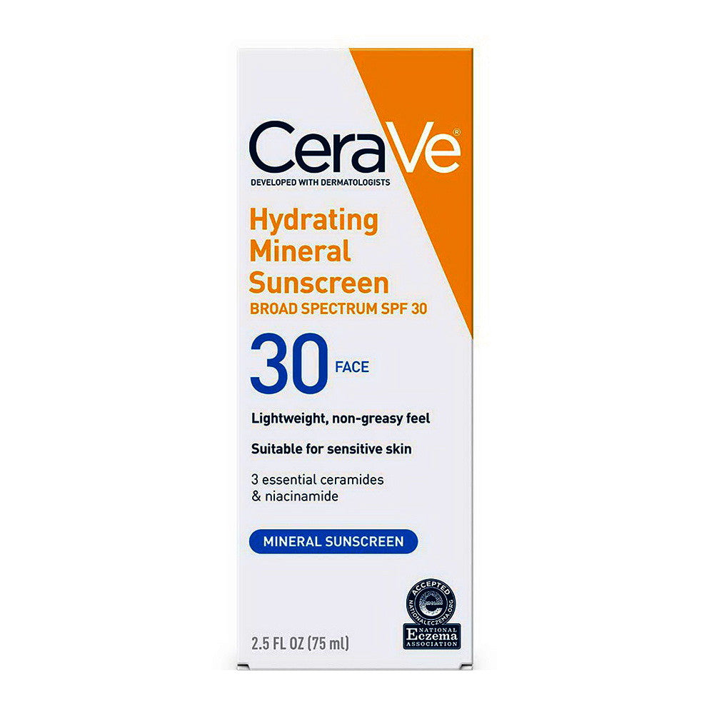 CeraVe Mineral Sunscreen Lotion for Face SPF 30, 2.5 Oz