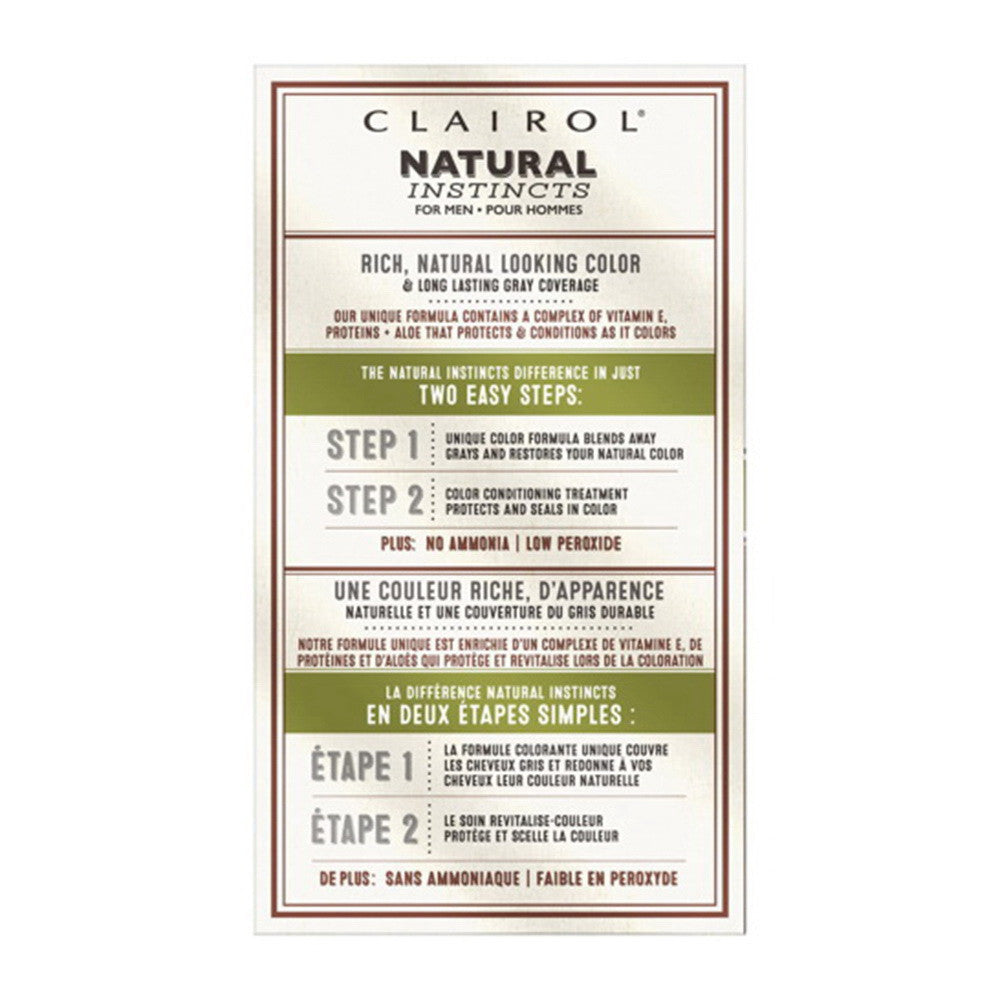 Clairol Natural Instincts Brown Black For Men #M17 Haircolor, 1 Ea
