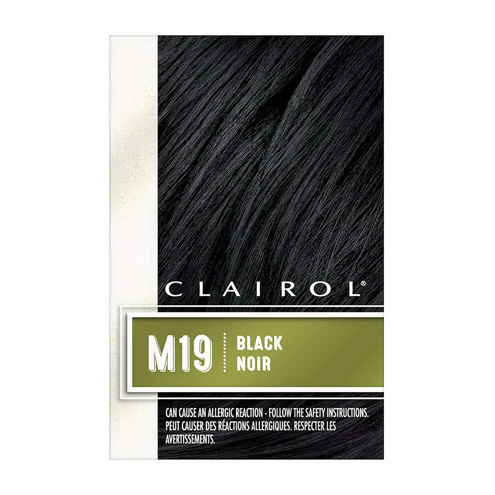 Clairol Natural Instincts Hair Color for Men, M19 Black, 1 Kit