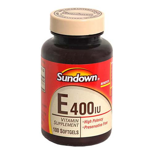 Sundown Vitamin E 400 I.U. Synthetic Softgels - 100 Softgels