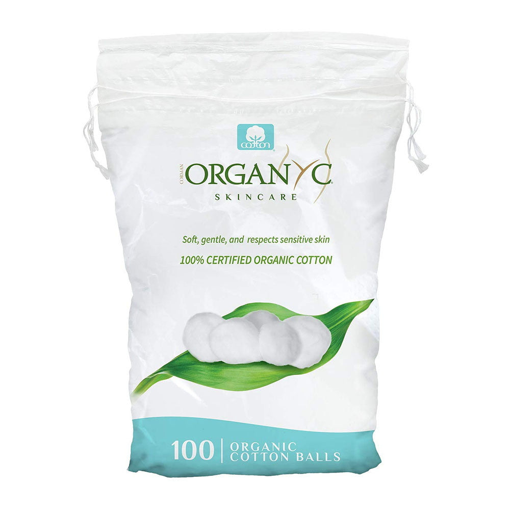 Organyc Beauty 100% Organic Cotton Balls For Sensitive Skin, 100 Ea