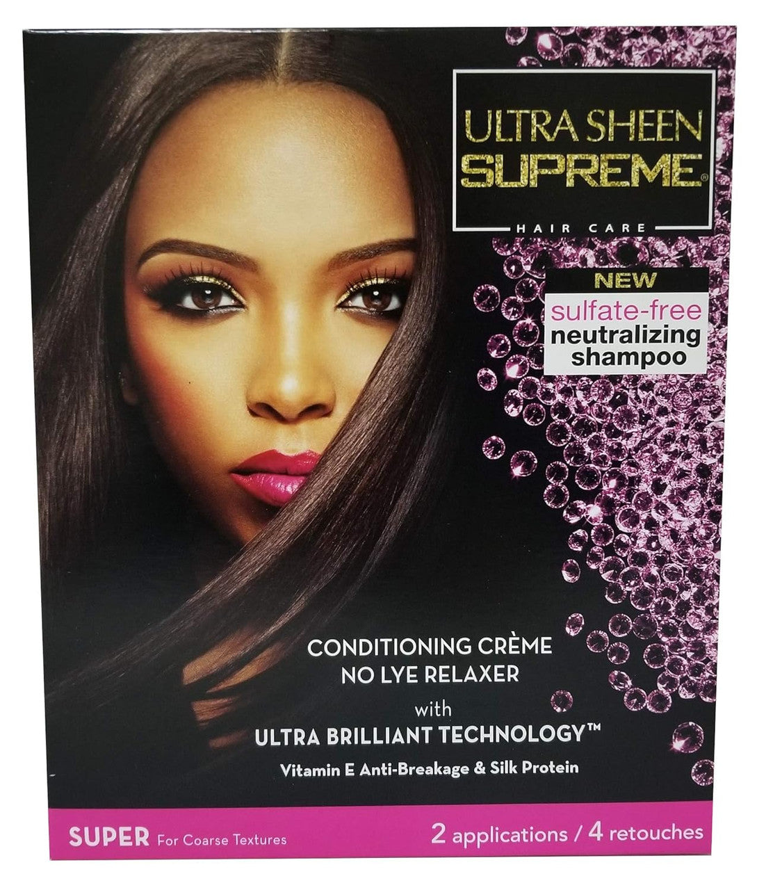 Ultra Sheen Supreme Conditioning Creme No Lye Relaxer, Super, 2 Ea