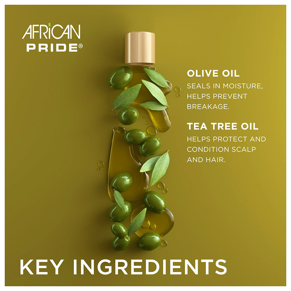African Pride Olive Miracle Anti breakage 2 In 1 Hair Shampoo And Conditioner, 12 Oz