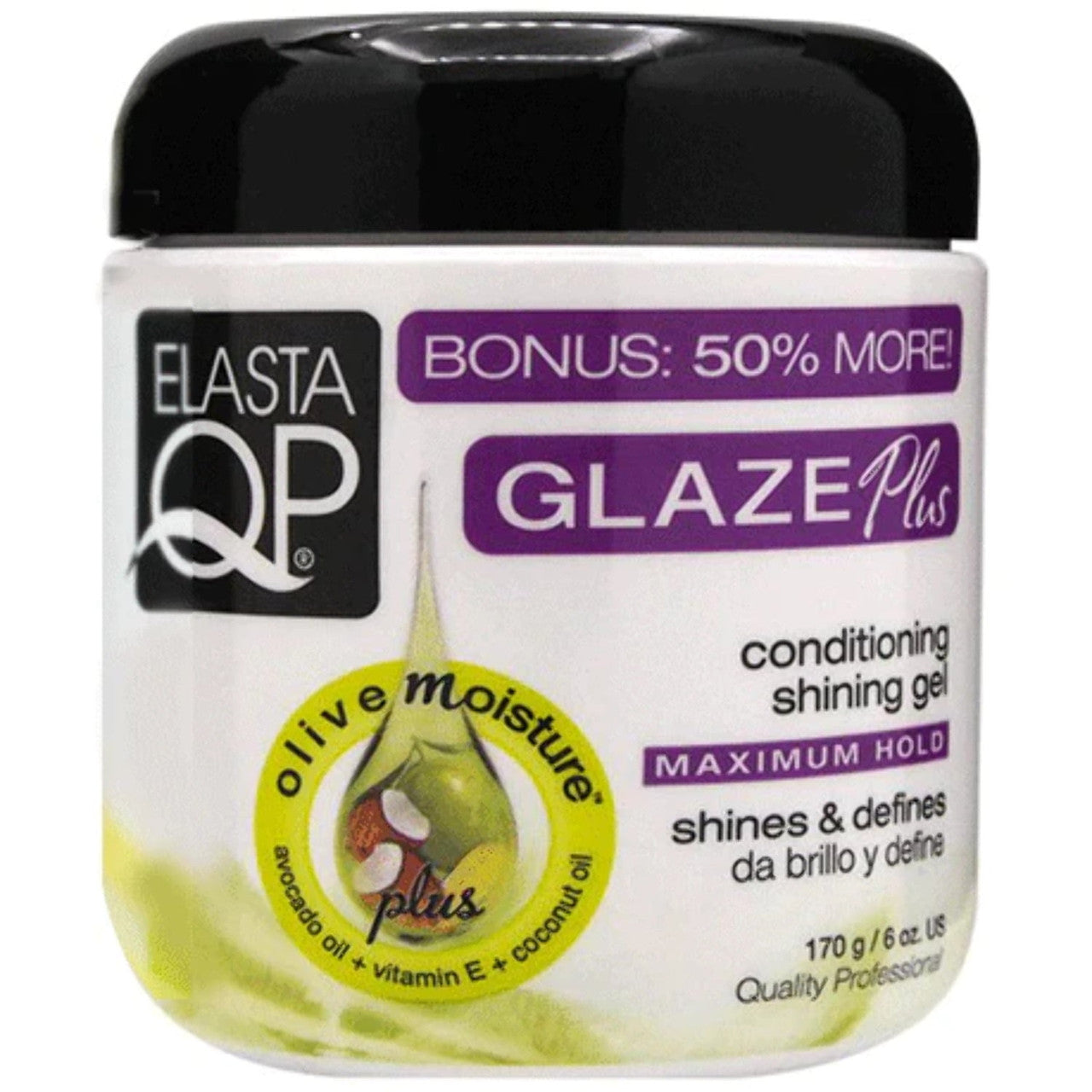 Elasta QP Glaze Conditioning Shining Hair Gel, 6 Oz
