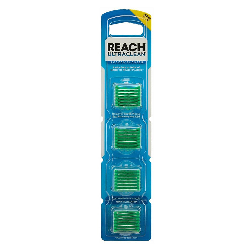 Reach Ultraclean Access Flosser Refill Mint for Hard to Reach Areas 25Ea