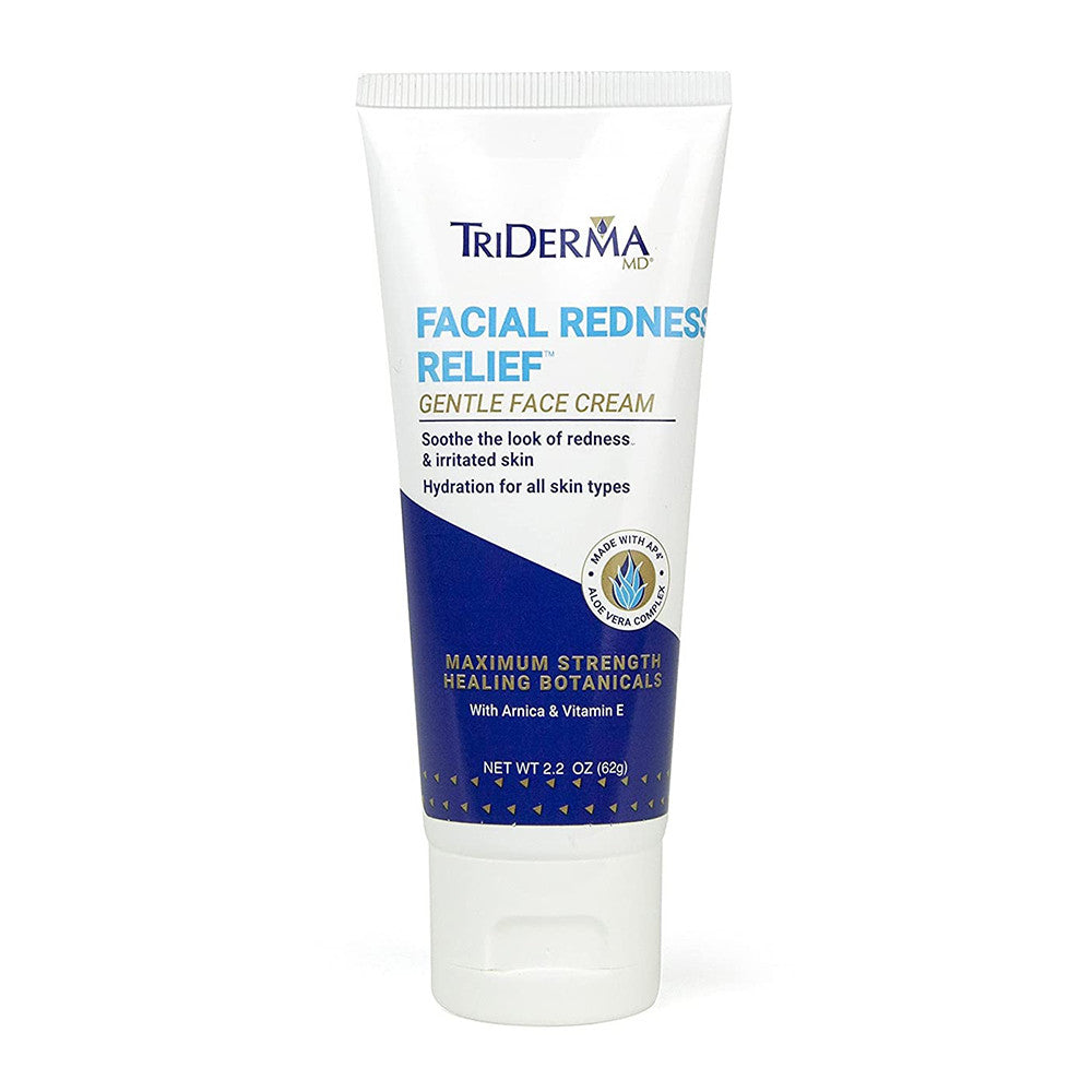 TriDerma MD Facial Redness Relief Gentle Face Cream, 2.2 Oz
