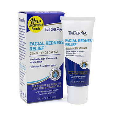 TriDerma MD Facial Redness Relief Gentle Face Cream, 2.2 Oz