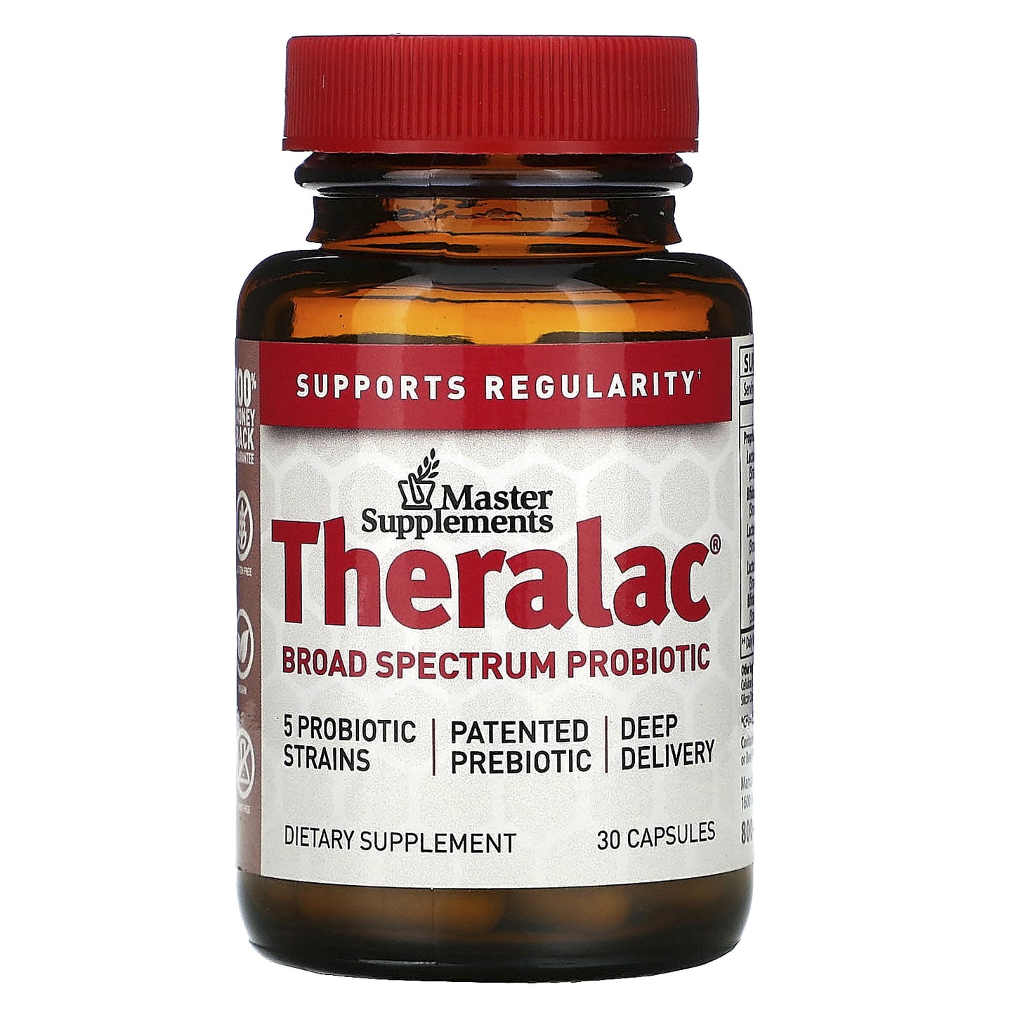Master Supplements Theralac Bio Replenishing Probiotic Capsules, 30 Ea