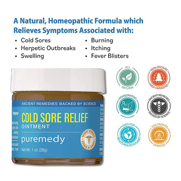 Puremedy Cold Sore Relief Ointment, 1 Oz