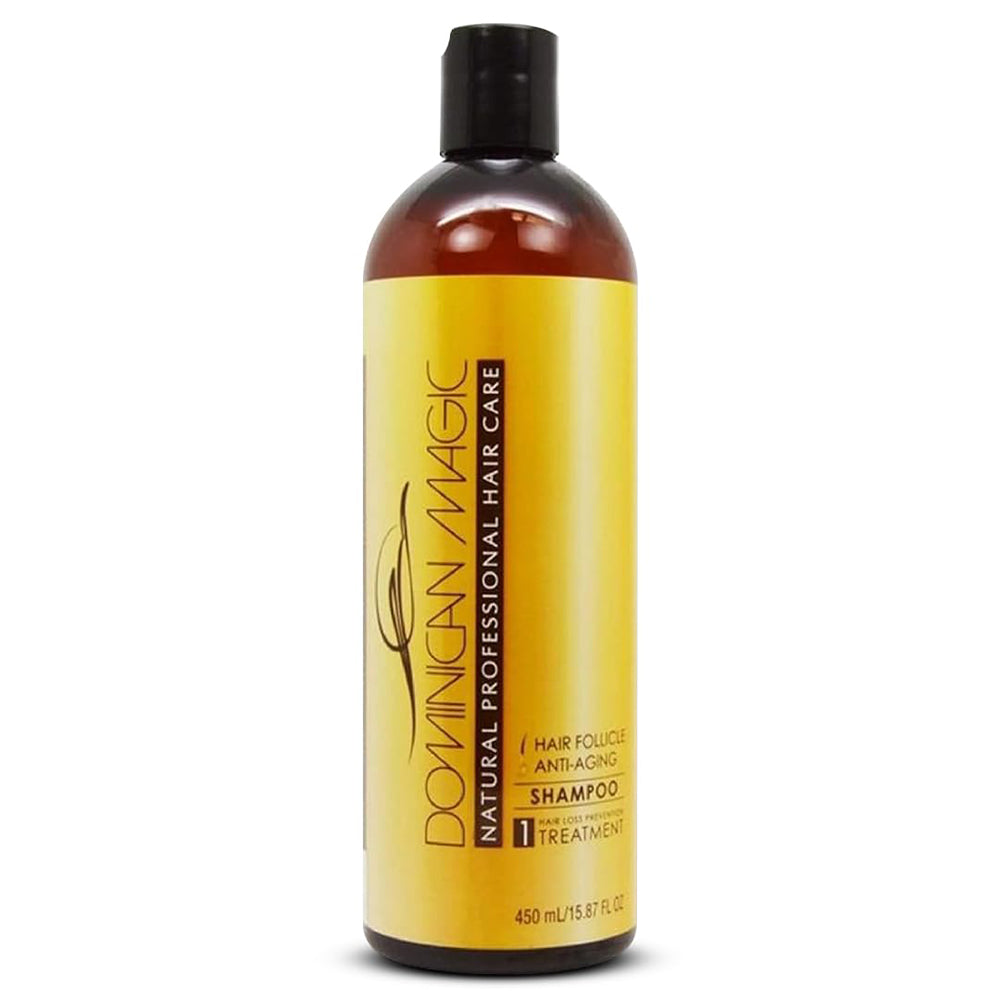 Dominican Magic Anti Aging Shampoo for Cleansing and Hair Loss Prevention 15.87Oz (450ml)