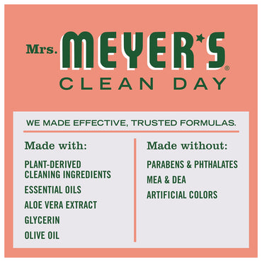 Mrs. Meyers Clean Day Liquid Hand Soap Refill, Geranium - 33 Oz