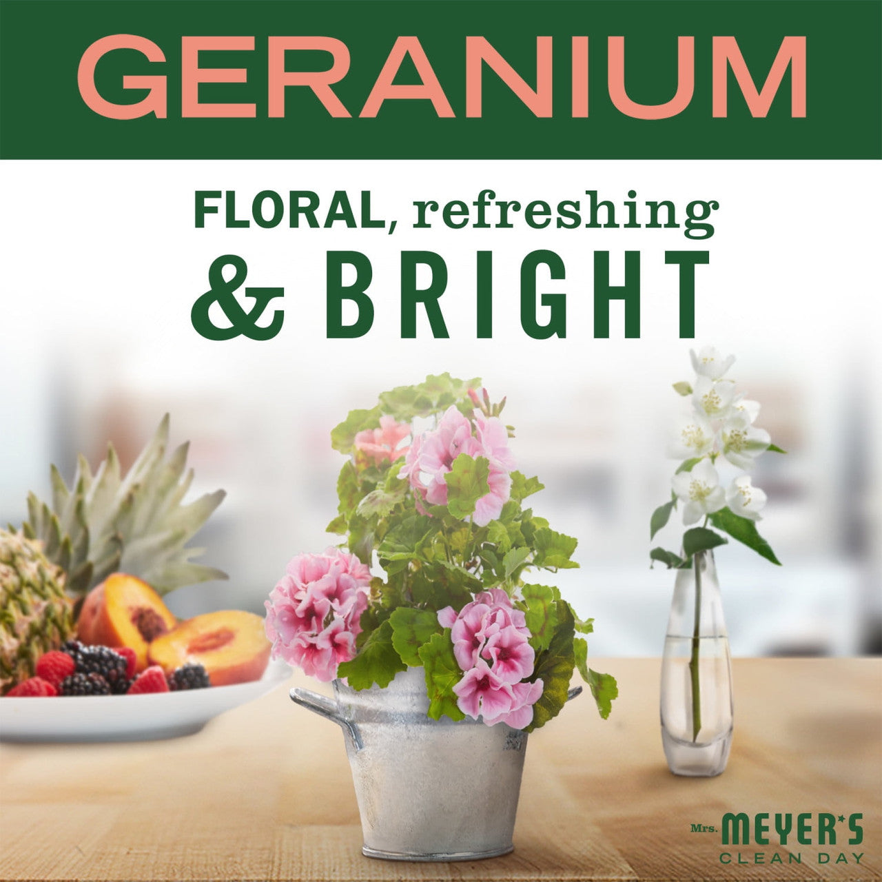 Mrs. Meyers Clean Day Multi-Surface Everyday Cleaner Geranium, 16 Oz