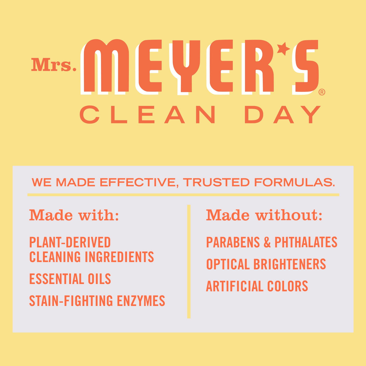 Mrs. Meyers Clean Day Laundry Detergent, Baby Blossom - 64 Oz, 64 Loads