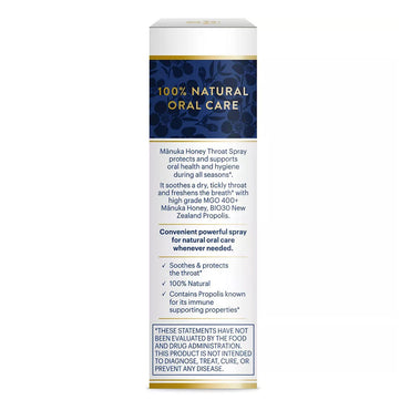 Manuka Health Manuka Honey Throat Spray With Propolis, 0.67 Oz