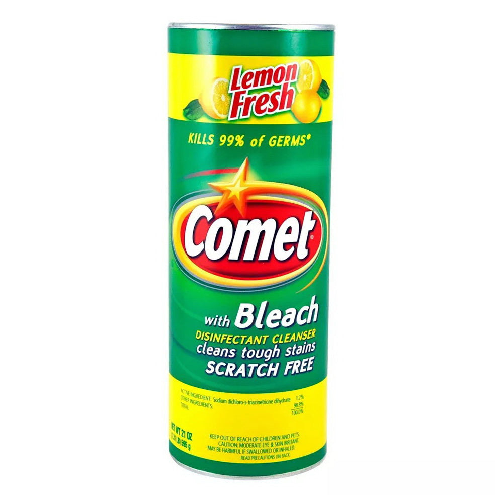 Comet Lemon Scent Powder Cleanser with Bleach 21Oz (595g)