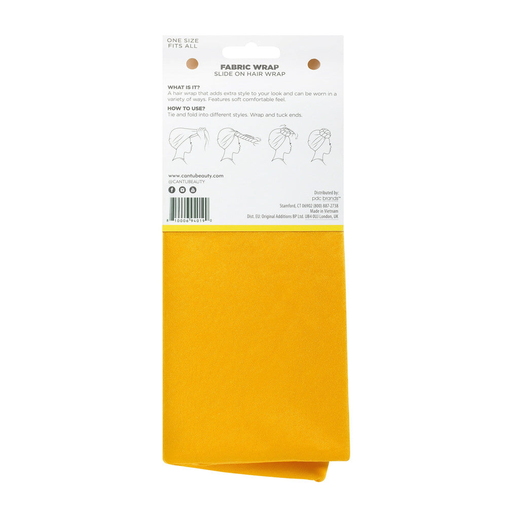 Cantu Fashion Fabric Headwrap Large, Yellow, 1 Ea