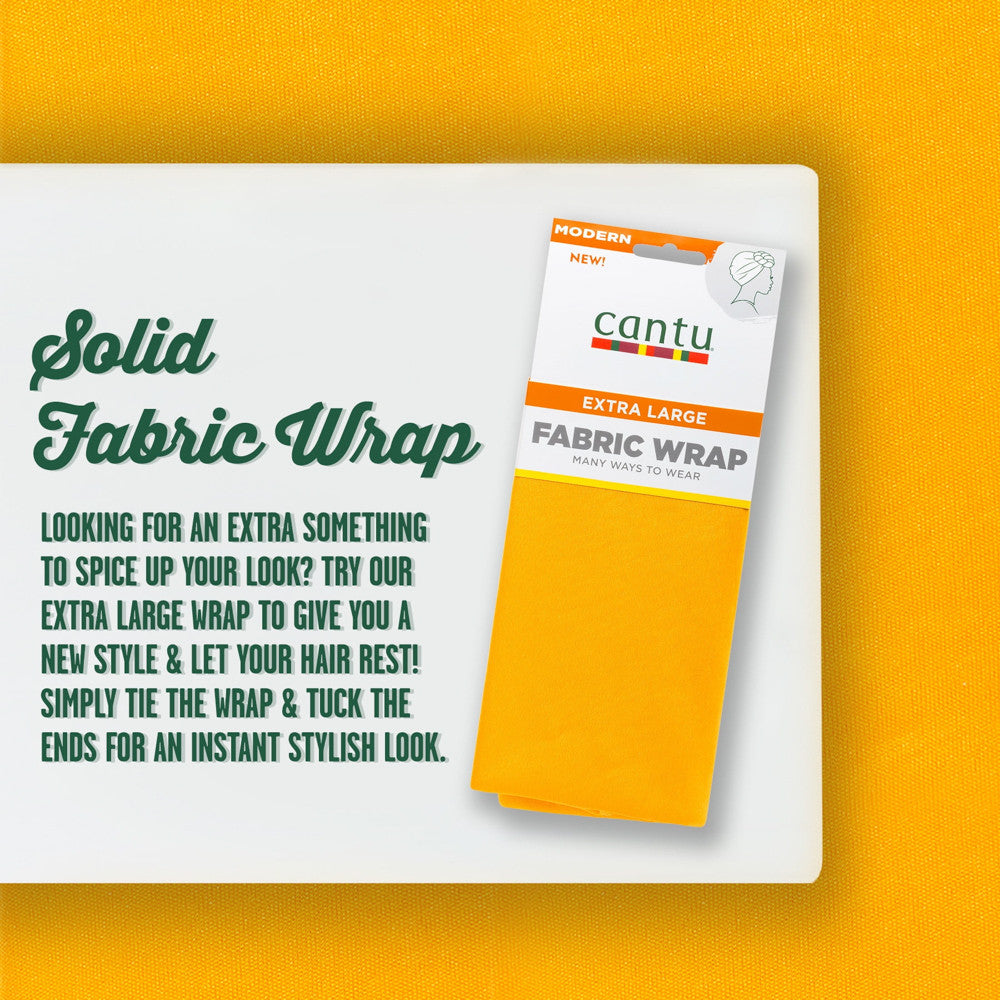 Cantu Fashion Fabric Headwrap Large, Yellow, 1 Ea