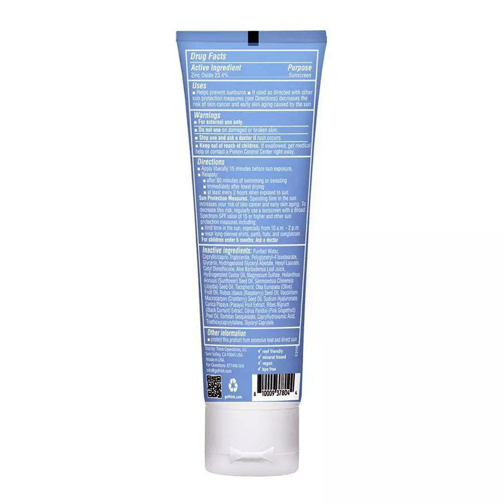 Think Sport Clear Zinc Sunscreen SPF 50, 3 Oz