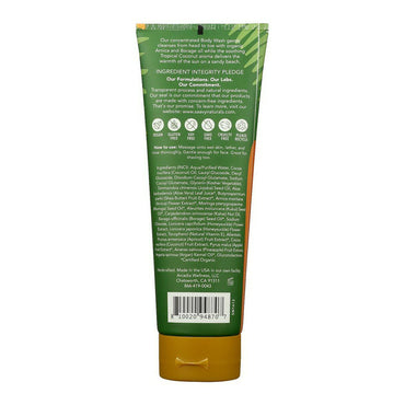 Saavy Naturals Body Wash, Tropical Coconut, 8.5 Oz