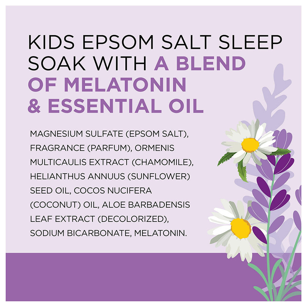 Dr Teals Kids Gentle Epsom Bath Sleep Soak with Melatonin, 2 Lb
