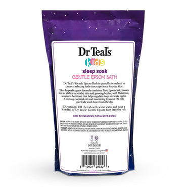 Dr Teals Kids Gentle Epsom Bath Sleep Soak with Melatonin, 2 Lb