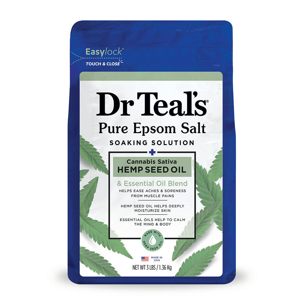 Dr Teals Pure Epsom Bath Salt Soak Essential Oil, 3 Lb