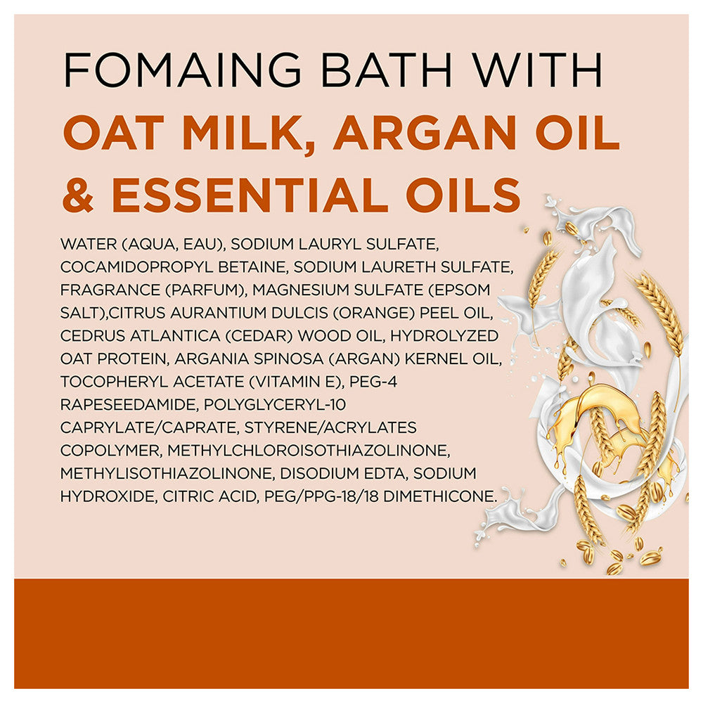 Dr Teals Pure Epsom Salt Foaming Bath with Oat Milk and Argan Oil, 34 Oz