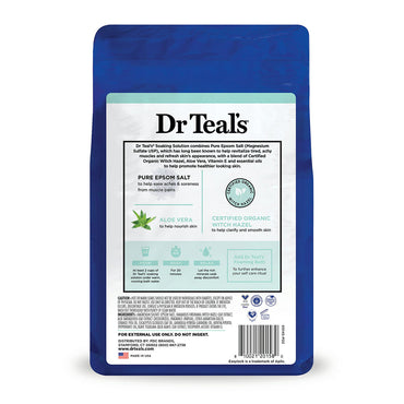 Dr Teals Pure Epsom Salt, Clarify And Smooth With Witch Hazel And Aloe Vera, 3 Lb