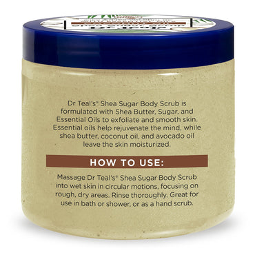 Dr Teals Shea Sugar Scrub with Coconut Oil, 19 Oz