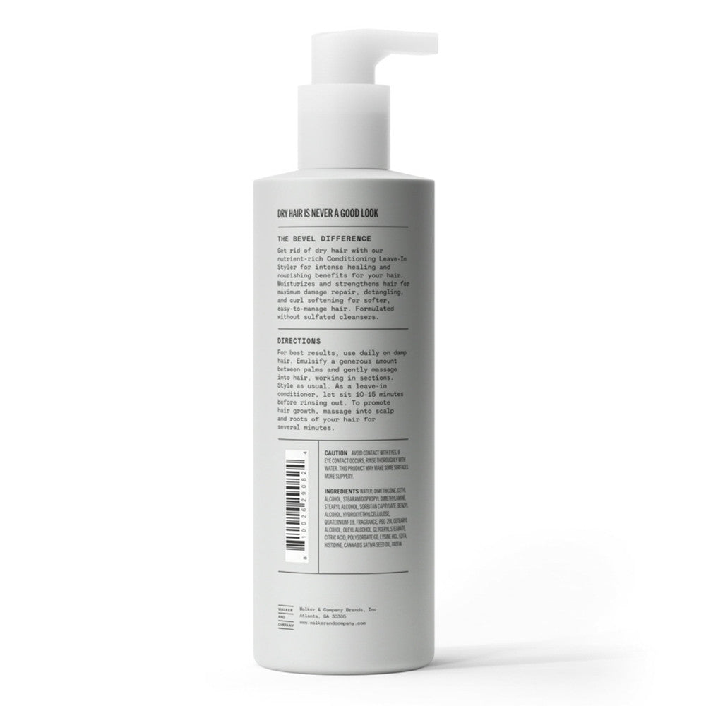 Bevel Hair Conditioning Leave-in Styler Daily Lotion, Hemp Seed Oil, 7 Oz