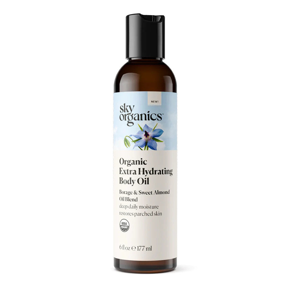 Sky Organics Organic Extra Hydrating Body Oil, 6 Oz