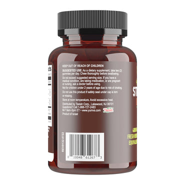 YumVs Strong Earth Moringa Leaf with Strawberry Flavor Gummies, 60 Ea