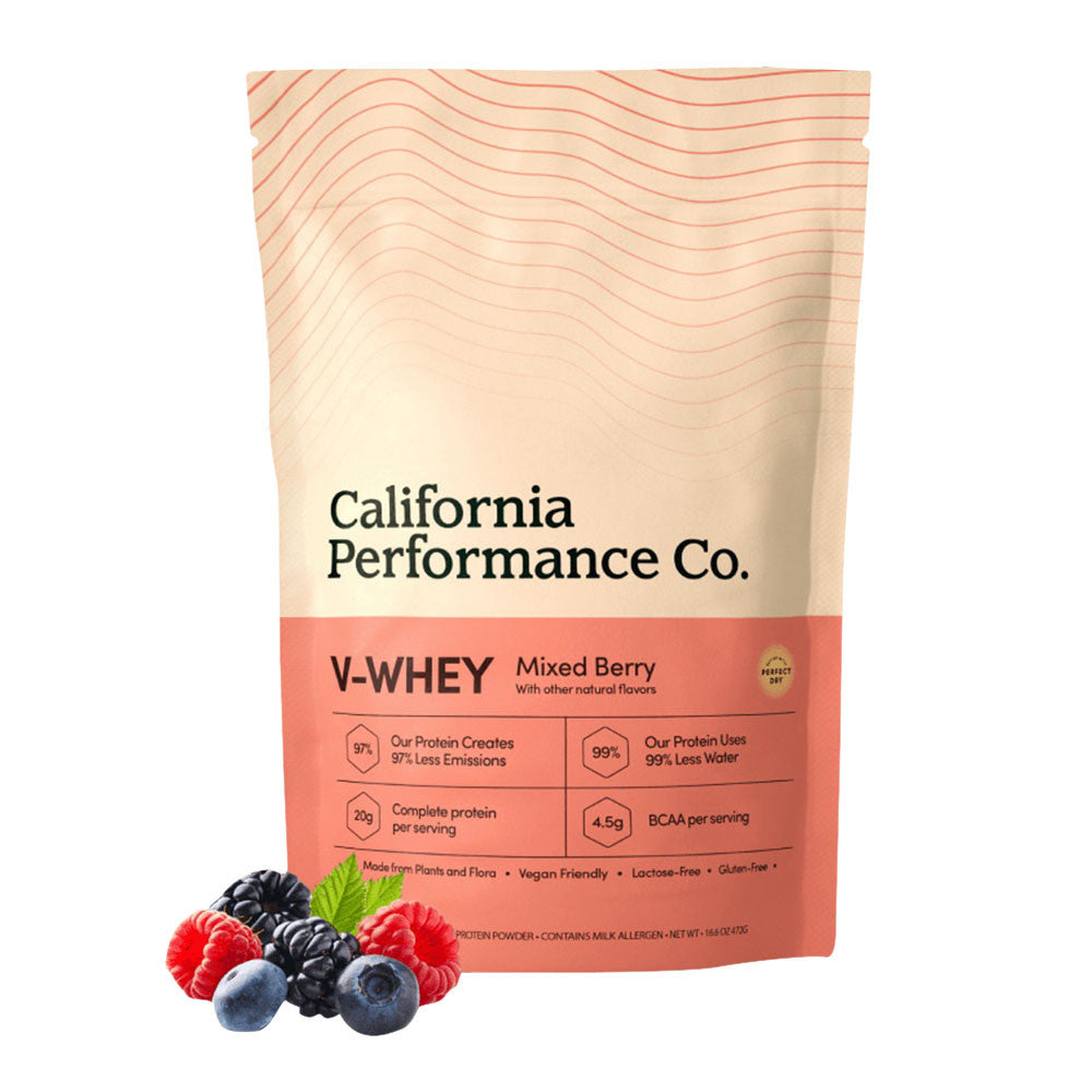 California Performance Co V Whey Animal Free Protein Powder, Mixed Berry, 16.6 Oz