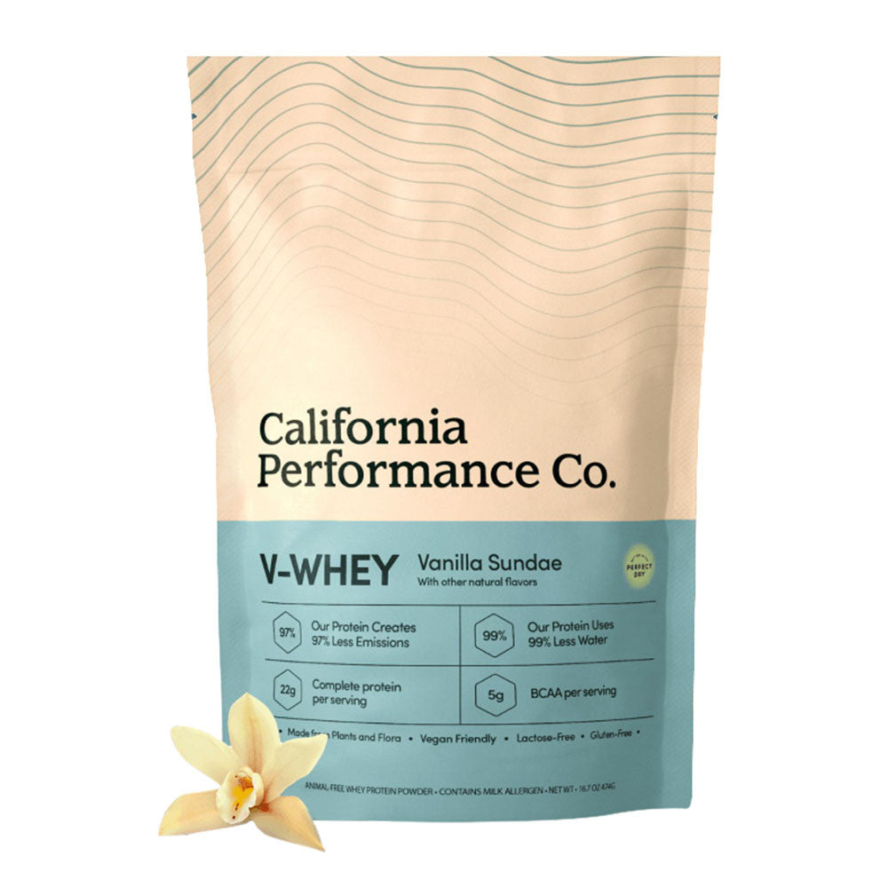 California Performance Co V Whey Animal Free Protein Powder, Vanilla Sundae, 16.7 Oz