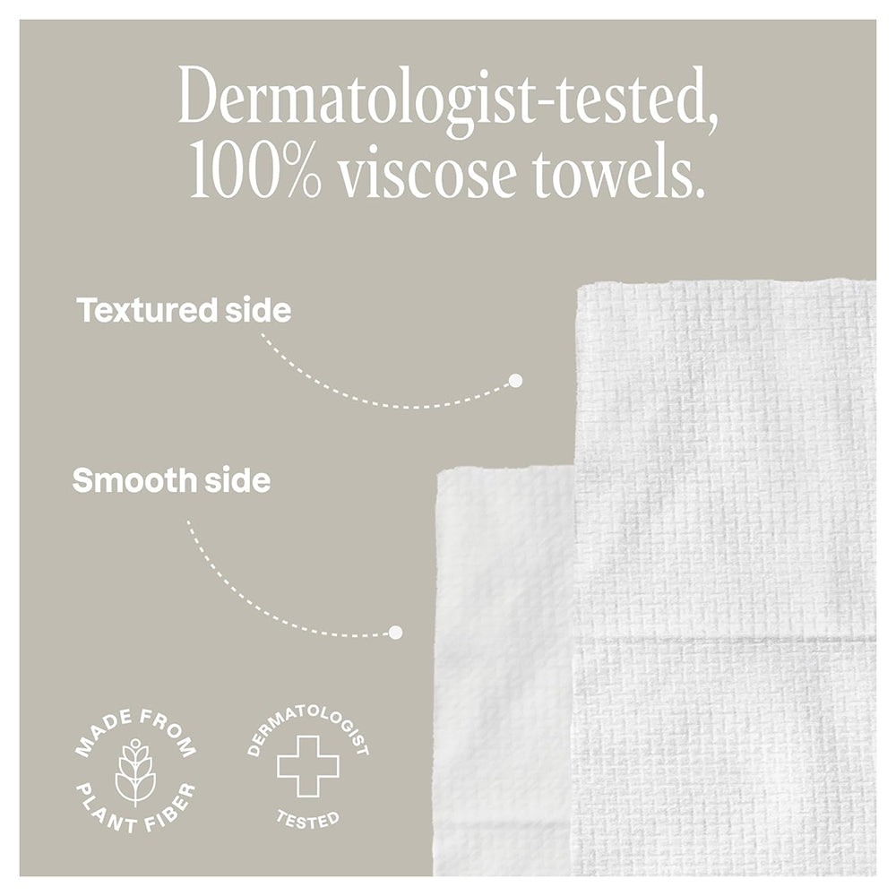 Cliganic Extra Large Disposable Super Soft Clean Face Towels 50Ea