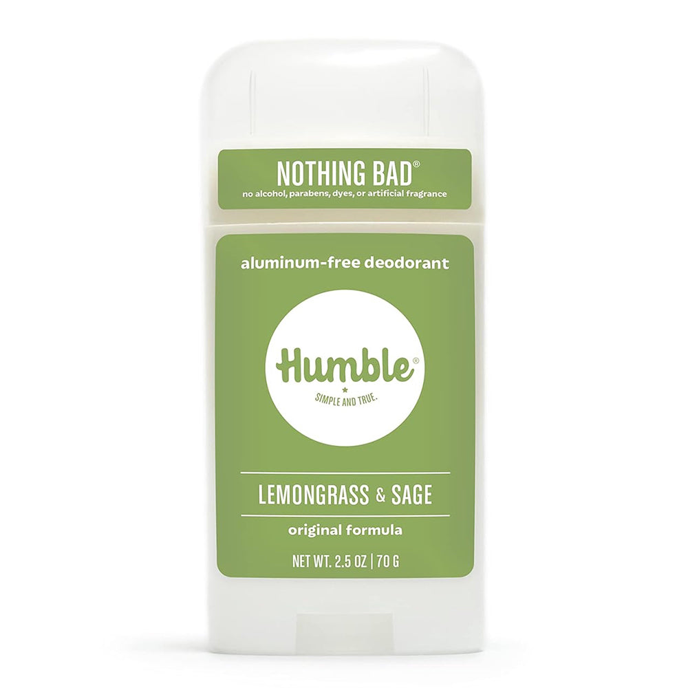 Humble Brands Original Formula Aluminum Free Deodorant Lemongrass and Sage for Odor Protection 2.5Oz (70g)