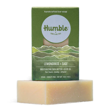 Humble Moisturizing Bar Soap, Lemongrass And Sage, 4 Oz