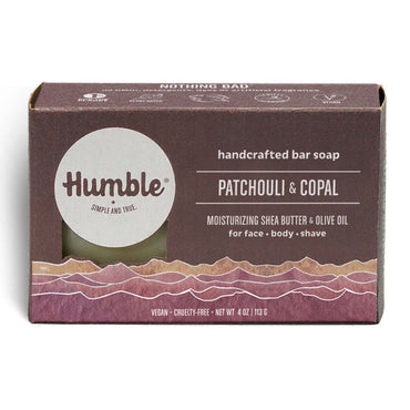 Humble Moisturizing Bar Soap, Patchouli And Copal, 4 Oz