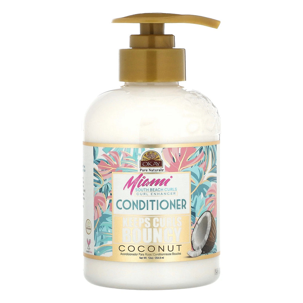 Okay Miami South Beach Curls Coconut Enhancer Conditioner 12Oz (354.8ml)