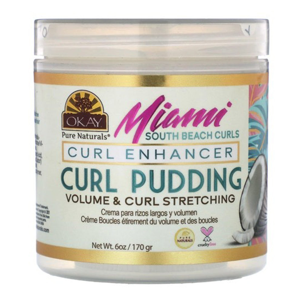 Okay Pure Naturals Miami South Curls Beach Curl Pudding for Volumizing 6Oz (170g)