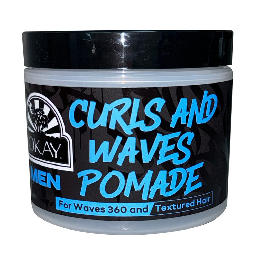 Okay Mens Curls and Waves Pomade Paraben Free 4Oz (118ml)