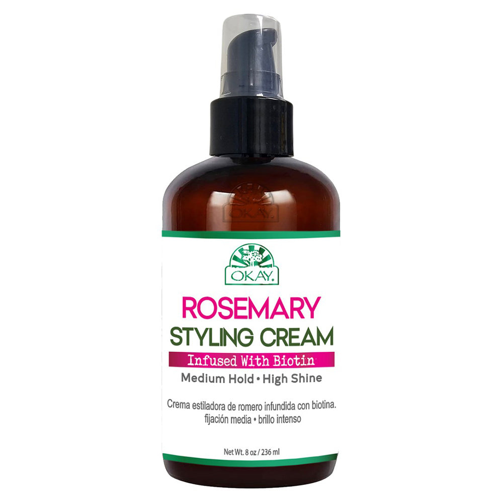 Okay Rosemary Styling Cream for Smooth Hair 8Oz (237ml)