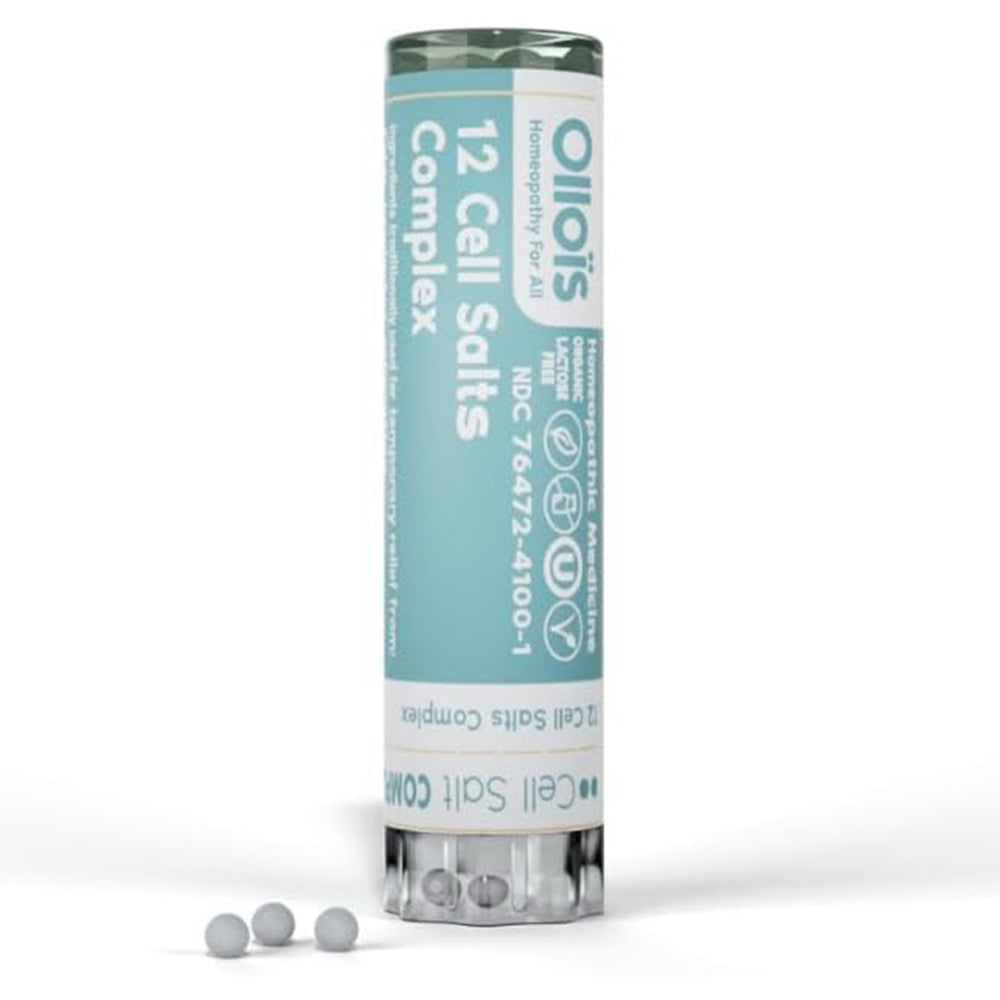 Ollois Homeopathic Medicine 12 Cell Salts Complex Lactose Free 80Pellets