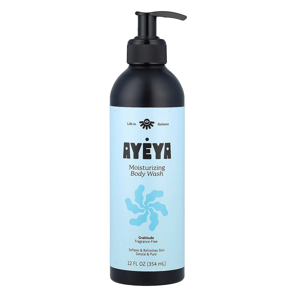 Ayeya Softens and Refreshes Fragrance-Free Skin Simple and Pure Moisturizing Body Wash 12Oz (354ml)