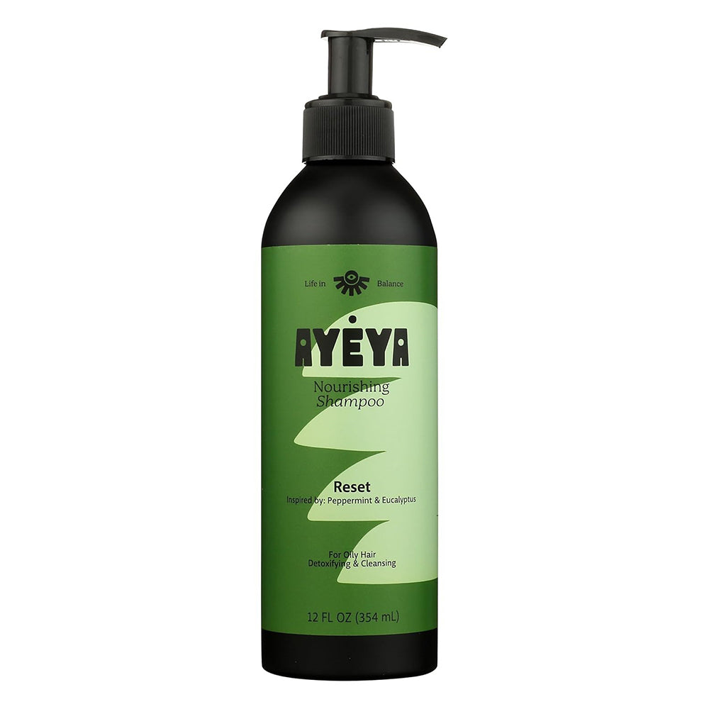 Ayeya Reset for Oily Hair Detoxifying and Cleansing Nourishing Shampoo 12Oz (354ml)