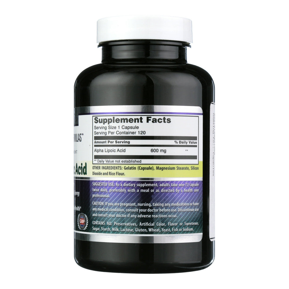 Amazing Nutrition Amazing Formulas Alpha Lipoic Acid 600 Mg For Healthy Weight Management Capsules, 120 Ea