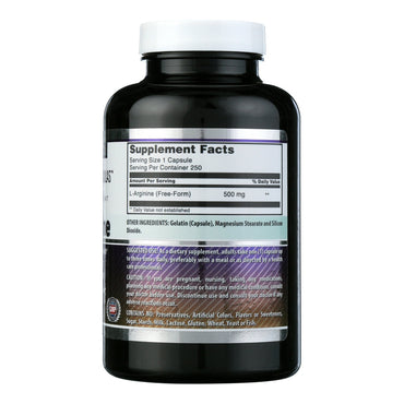 Amazing Nutrition Amazing Formulas L Arginine 500mg, 250 Ea