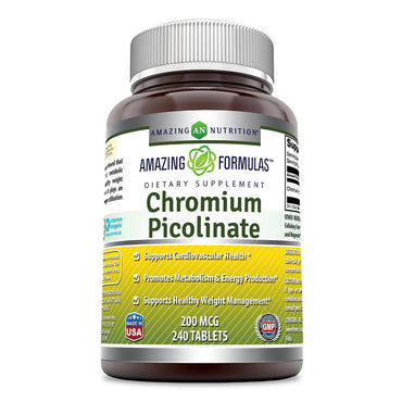 Amazing Nutrition Amazing Formulas Chromium Picolinate 200 Mg Tablets, 240 Ea